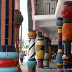 독일 막데부르크에 있는 녹색궁전. 훈데르트바써의 마지막 작품. 기둥디테일. photo: JHG